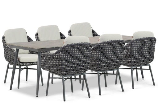 Santika Yovan/Matale 240 cm dining tuinset 7-delig