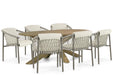 4 Seasons Outdoor Allora/Boston 240 cm dining tuinset 7-delig - 23093