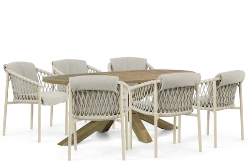 4 Seasons Outdoor Allora/Boston 240 cm dining tuinset 7-delig - 23089
