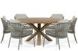 4 Seasons Outdoor Capalbio/Sand City 160 cm dining tuinset 7-delig