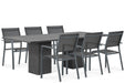 Lifestyle Sella/Graniet 220 cm dining tuinset 7-delig