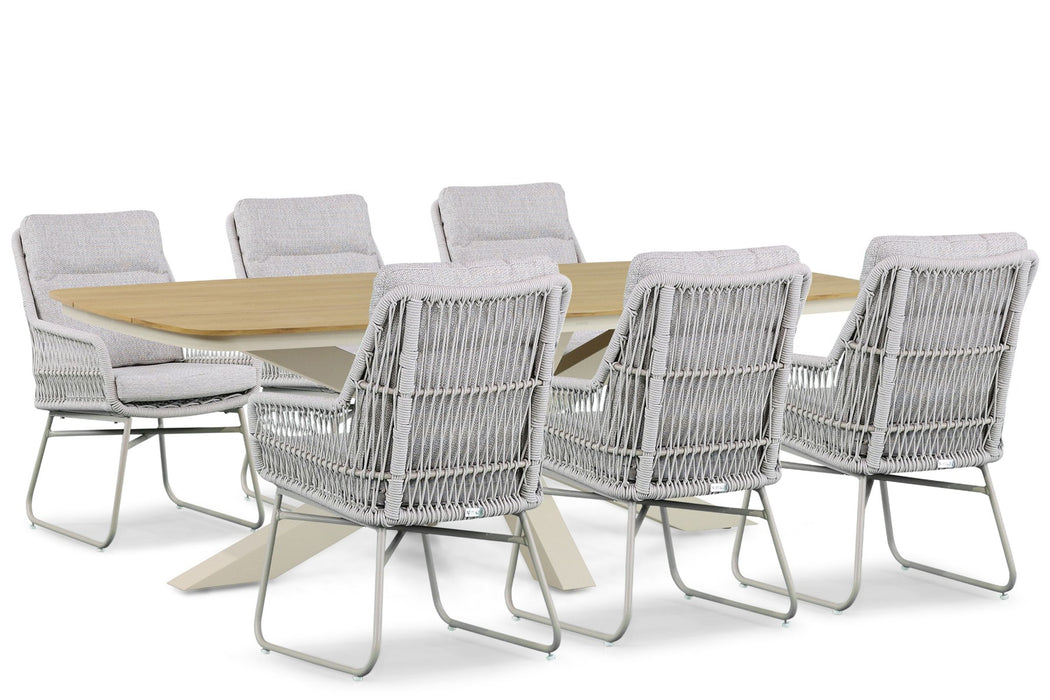 Lifestyle Vicente/Camila 220 cm dining tuinset 7-delig