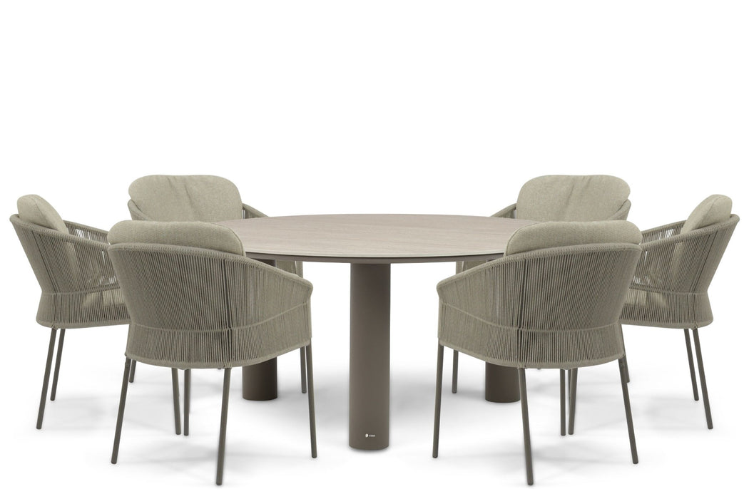 4 Seasons Outdoor Florence/Trino 158 cm dining tuinset 7-delig