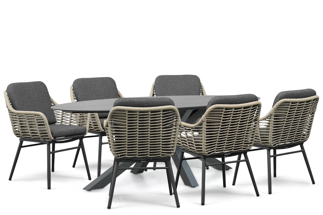 Coco Antoni/Ellisse 240x107 cm dining tuinset 7-delig
