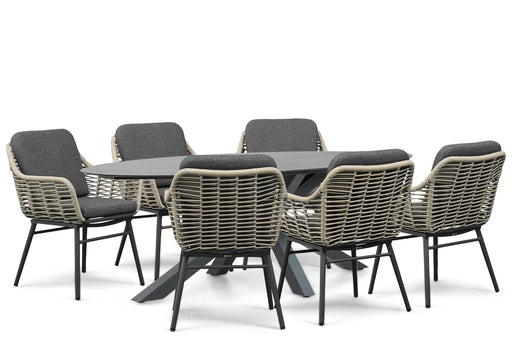Coco Antoni/Ellisse 240x107 cm dining tuinset 7-delig