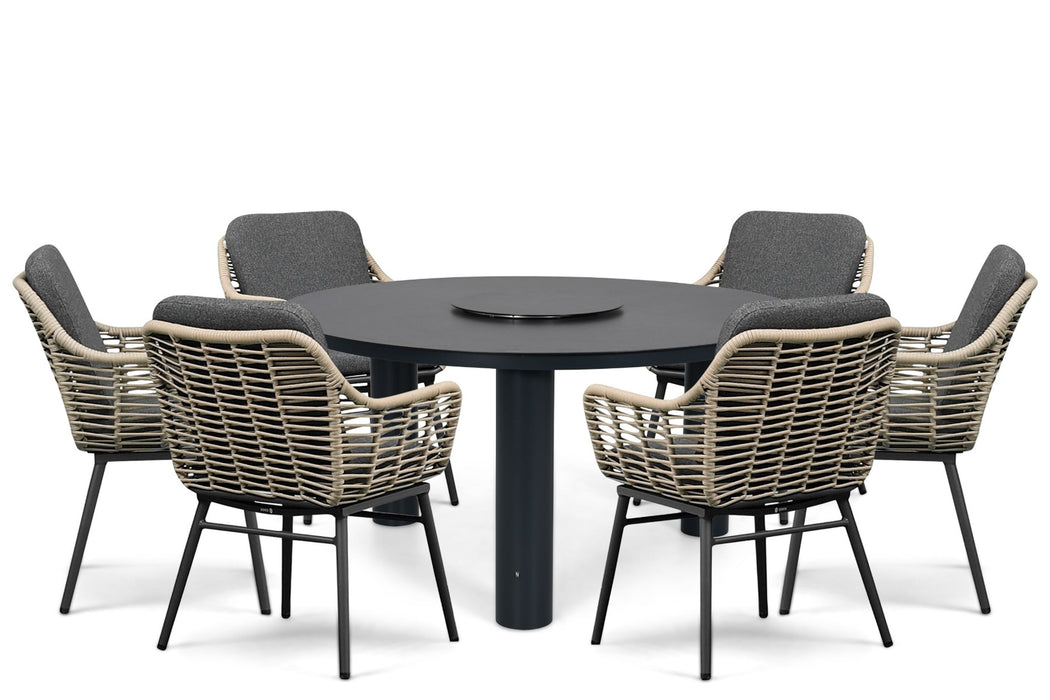 Coco Antoni/Arancia 150 cm dining tuinset 7-delig