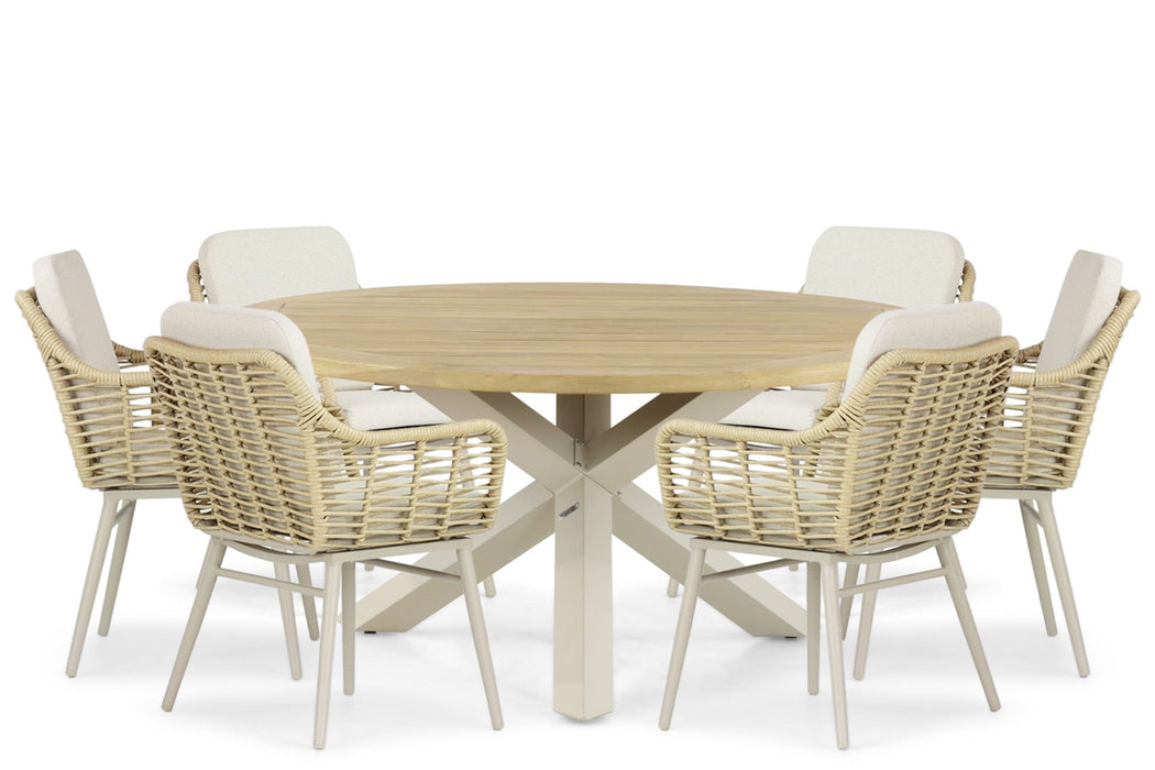 Coco Antoni/Rockville 160 cm dining tuinset 7-delig - 22909