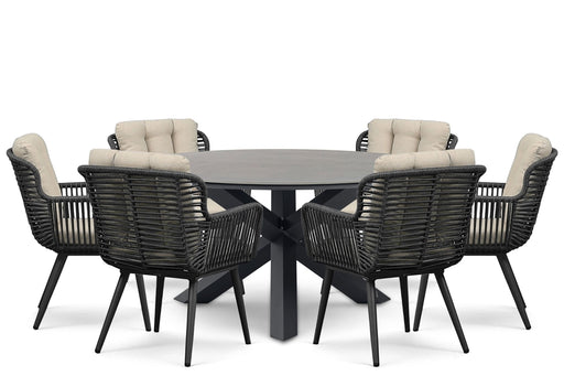 Coco Custa/Xento 150 cm dining tuinset 7-delig