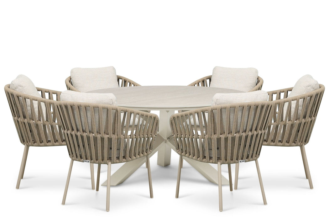 Coco Elara/Xento 150 cm dining tuinset 7-delig