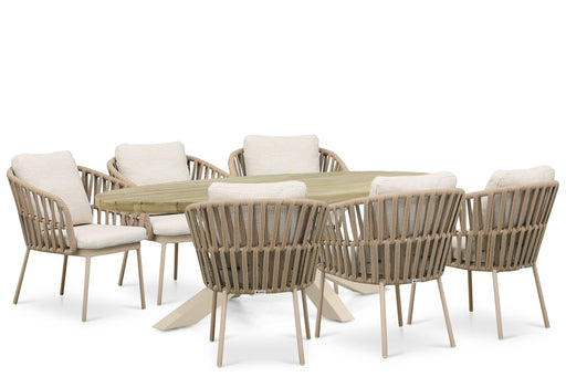 Coco Elara/Diogo 240x120 cm dining tuinset 7-delig