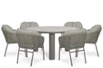 Coco Livo/Arancia 150 cm dining tuinset 7-delig