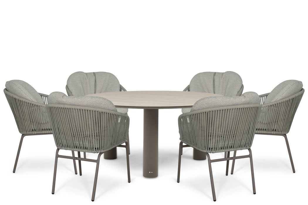 Coco Livo/Trino 158 cm dining tuinset 7-delig