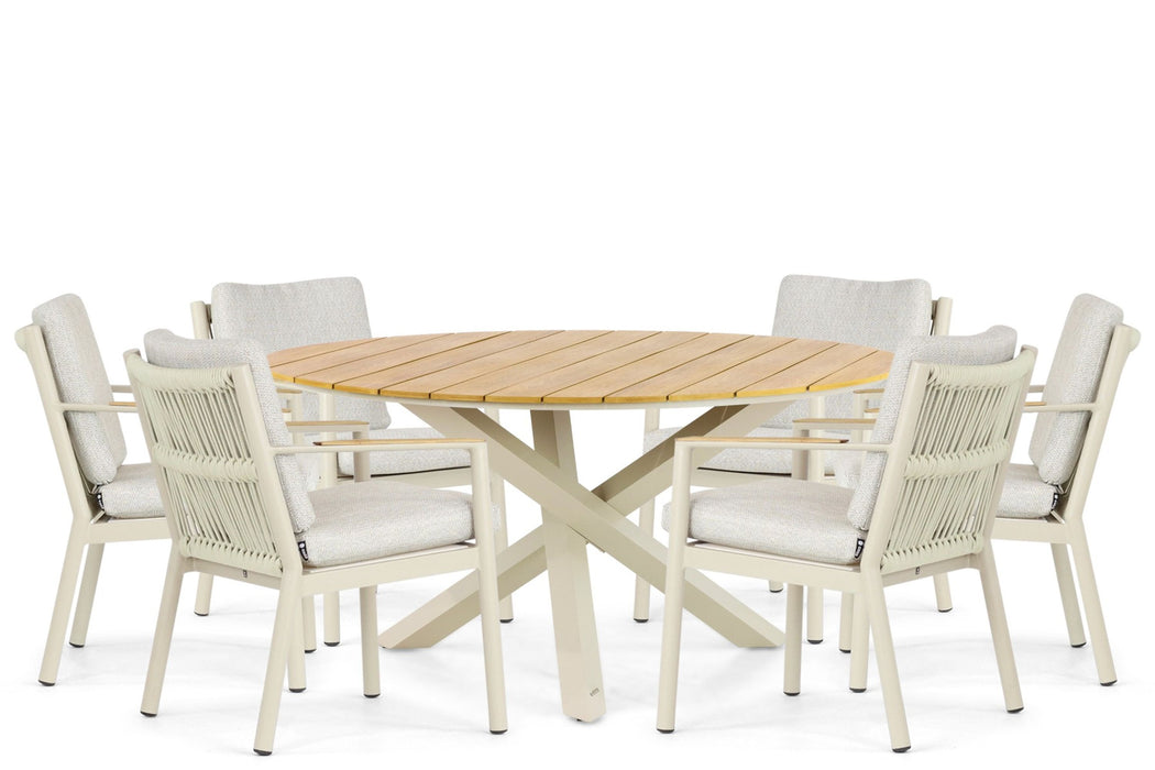 Coco Sevilla/Ancona 150 cm dining tuinset 7-delig