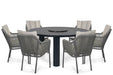 De Laan Marbella/Arancia 150 cm dining tuinset 7-delig - 25823