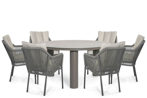De Laan Marbella/Arancia 150 cm dining tuinset 7-delig - 25820