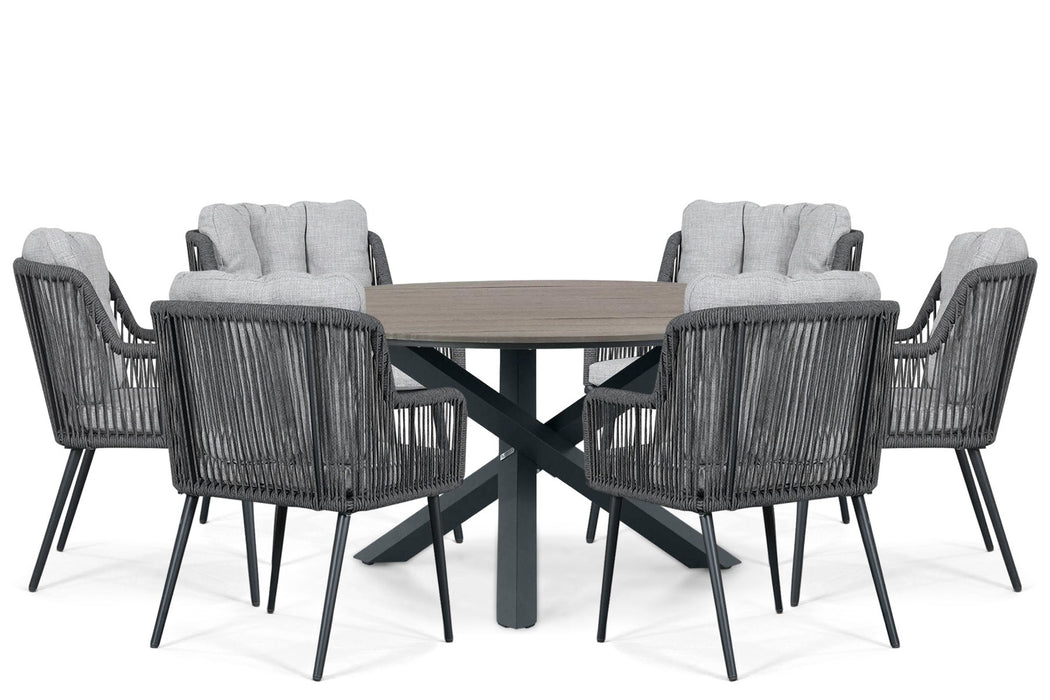 Lifestyle Tivoli/Ancona 150 cm dining tuinset 7-delig
