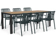 Domani Alba/Creta 210x90 cm dining tuinset 7-delig