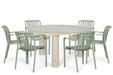 Domani Alba/Arancia 150 cm dining tuinset 7-delig - 26350
