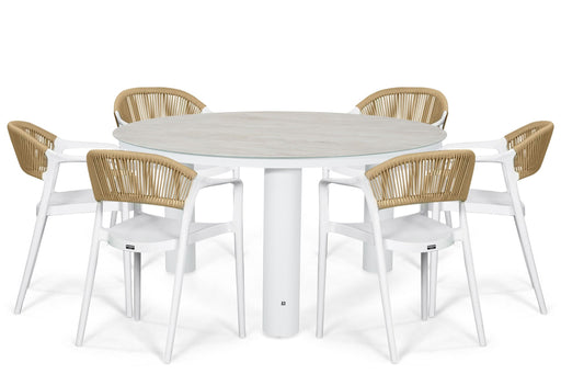 Domani Toscano/Arancia 150 cm dining tuinset 7-delig - 26424