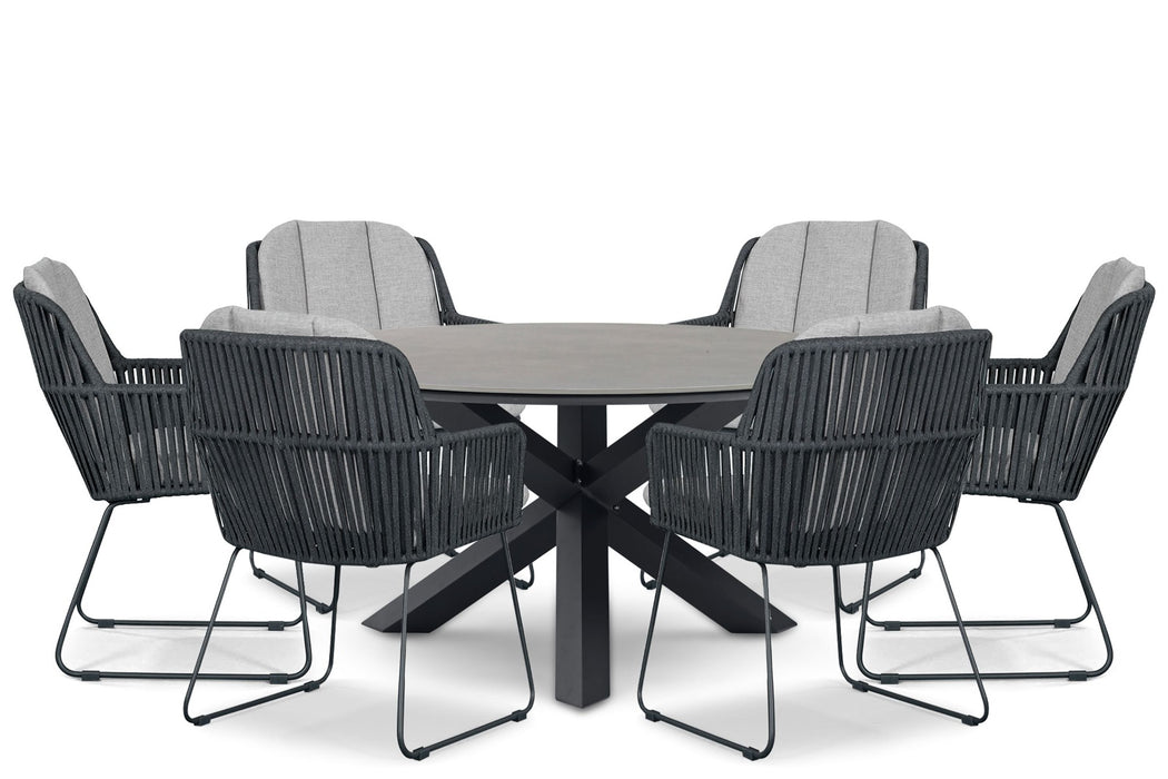 Domani Trivento/Xento 150 cm dining tuinset 7-delig