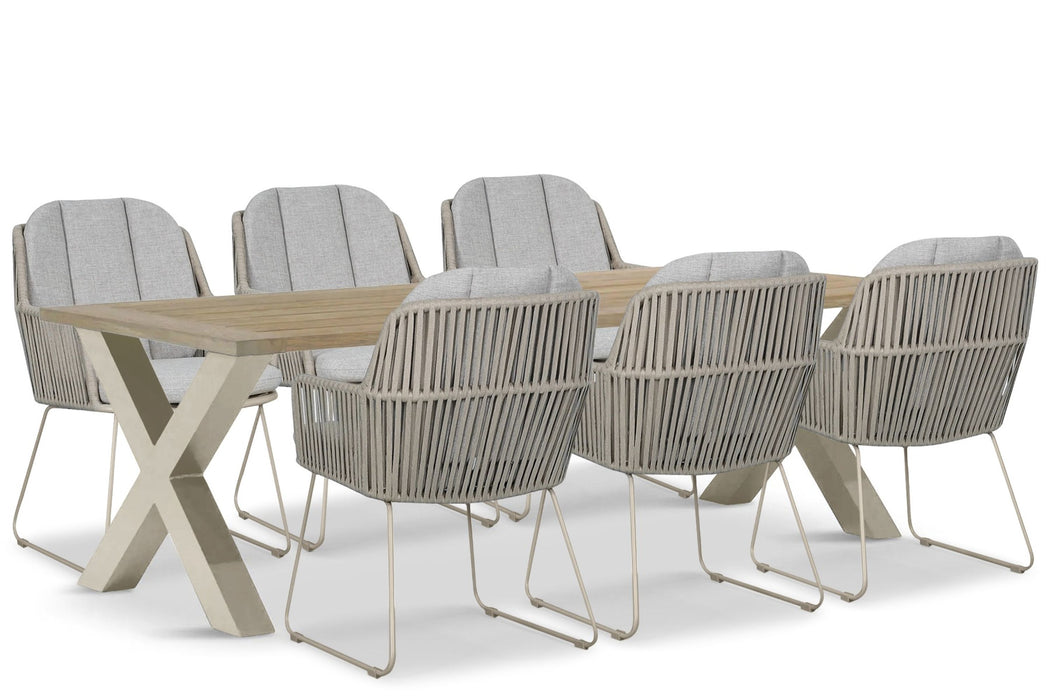 Domani Trivento/Cardiff 240x100 cm dining tuinset 7-delig - 27025