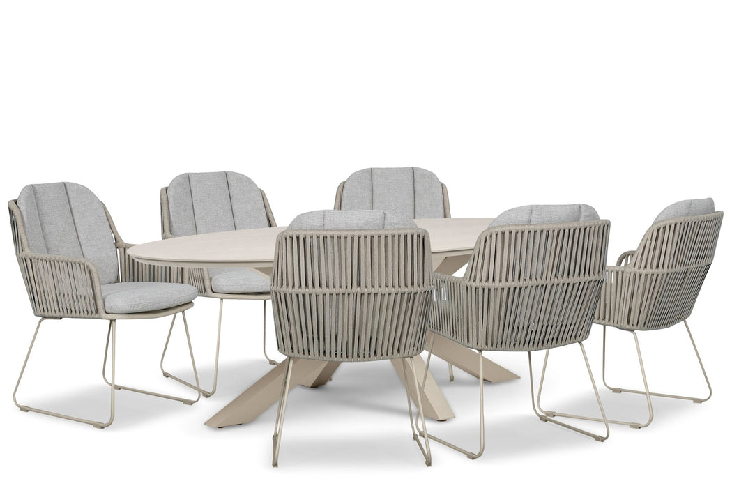 Domani Trivento/Lunea 240x120 cm dining tuinset 7-delig - 27036