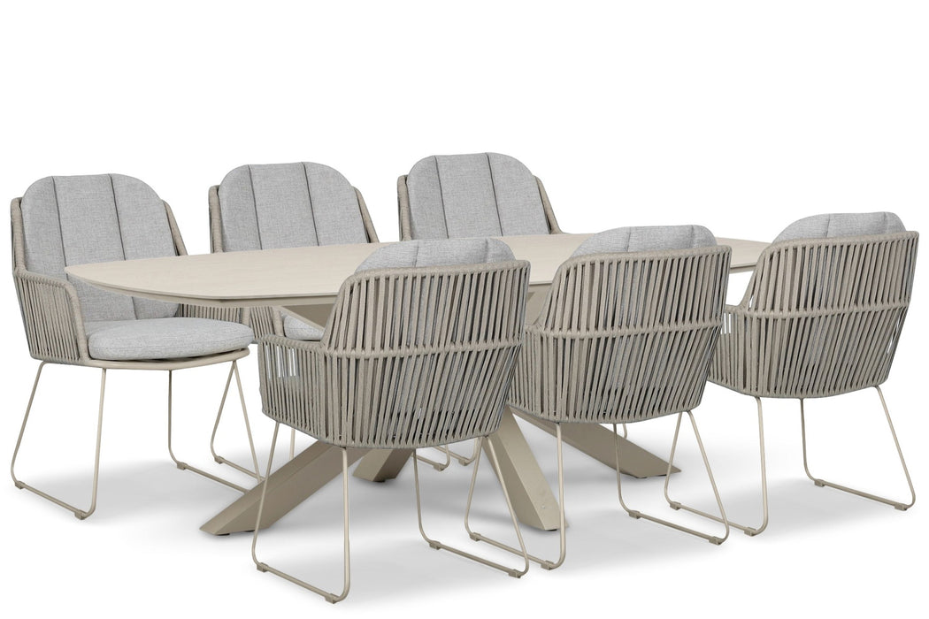 Domani Trivento/Voyage 240x120 cm dining tuinset 7-delig - 27038