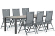 Hartman Aruba/Young 217 cm dining tuinset 7-delig