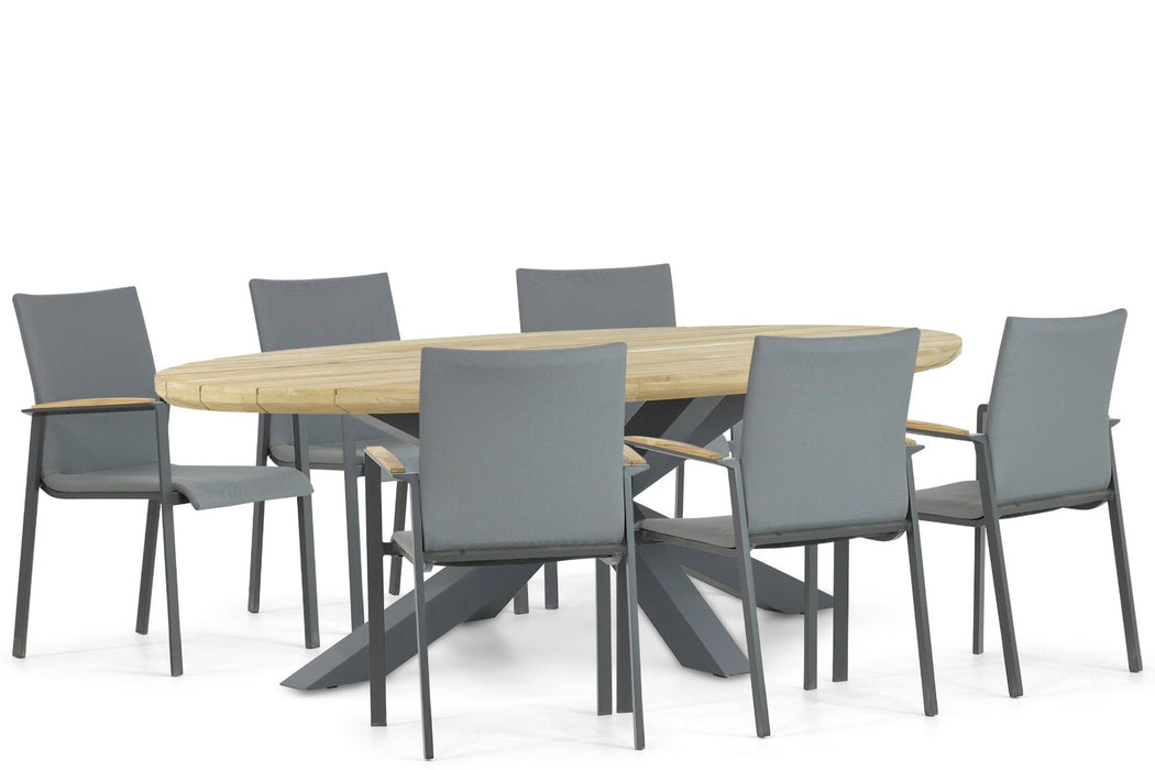 Lifestyle Brandon/Diogo 240 cm dining tuinset 7-delig - 22762