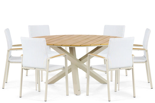 Lifestyle Brandon/Ancona 150 cm dining tuinset 7-delig