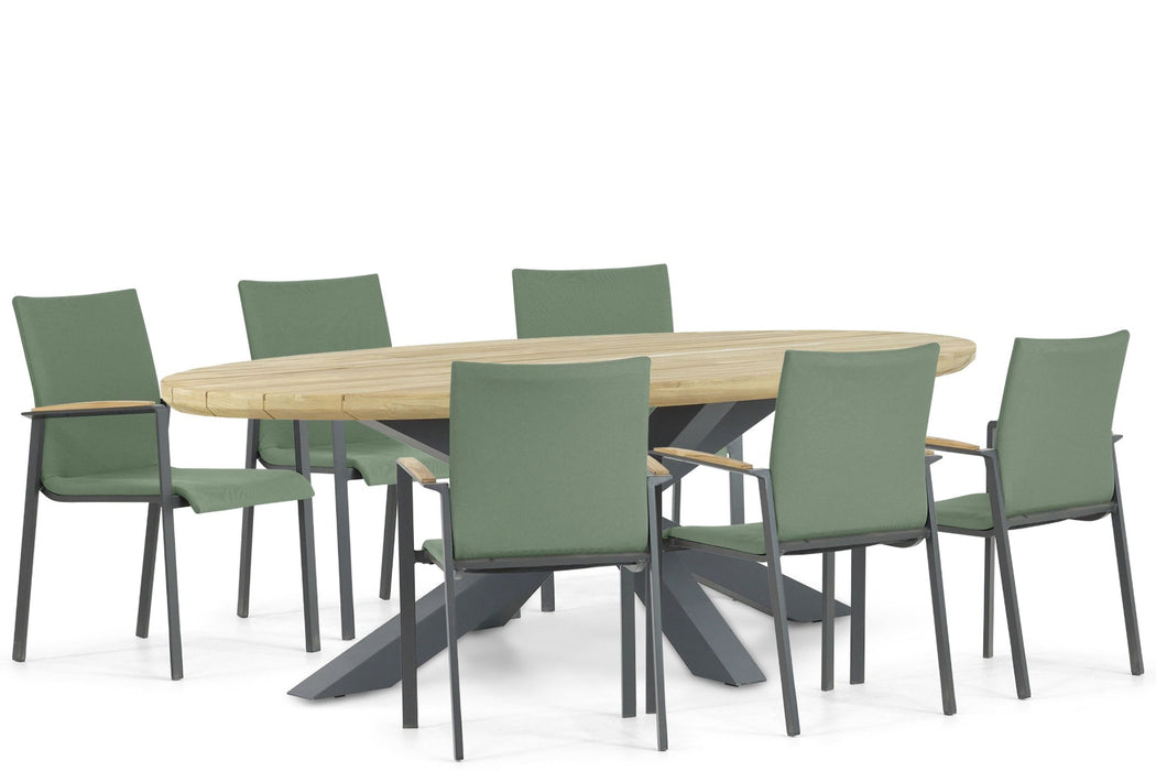Lifestyle Brandon/Diogo 240 cm dining tuinset 7-delig - 22769