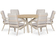 Lifestyle Lecce/Ancona 150 cm dining tuinset 7-delig - 25942