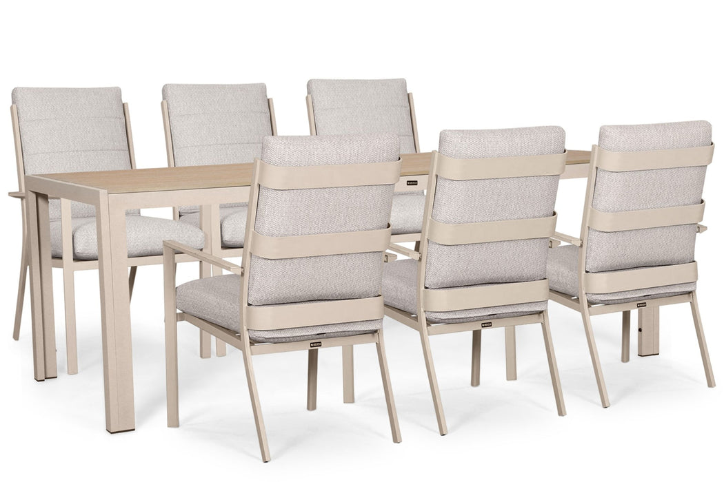 Lifestyle Lecce/Creta 210x90 cm dining tuinset 7-delig
