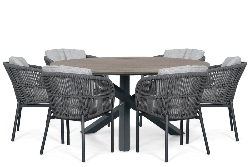 Lifestyle Monaco/Ancona 150 cm dining tuinset 7-delig - 25922