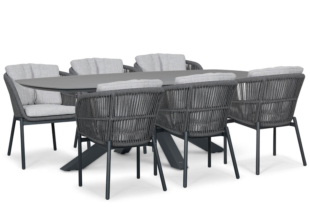 Lifestyle Monaco/Voyage 240x120 cm dining tuinset 7-delig - 25936