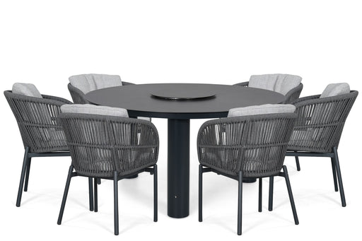 Lifestyle Monaco/Arancia 150 cm dining tuinset 7-delig - 25920