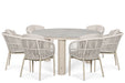 Lifestyle Monaco/Arancia 150 cm dining tuinset 7-delig - 25898