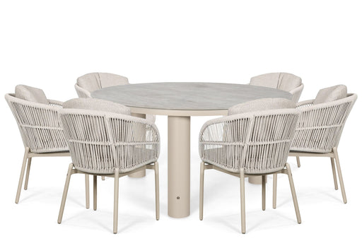 Lifestyle Monaco/Arancia 150 cm dining tuinset 7-delig - 25898