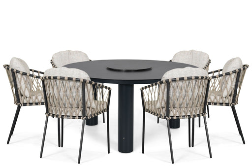 Lifestyle Morano/Arancia 150 cm dining tuinset 7-delig - 25828
