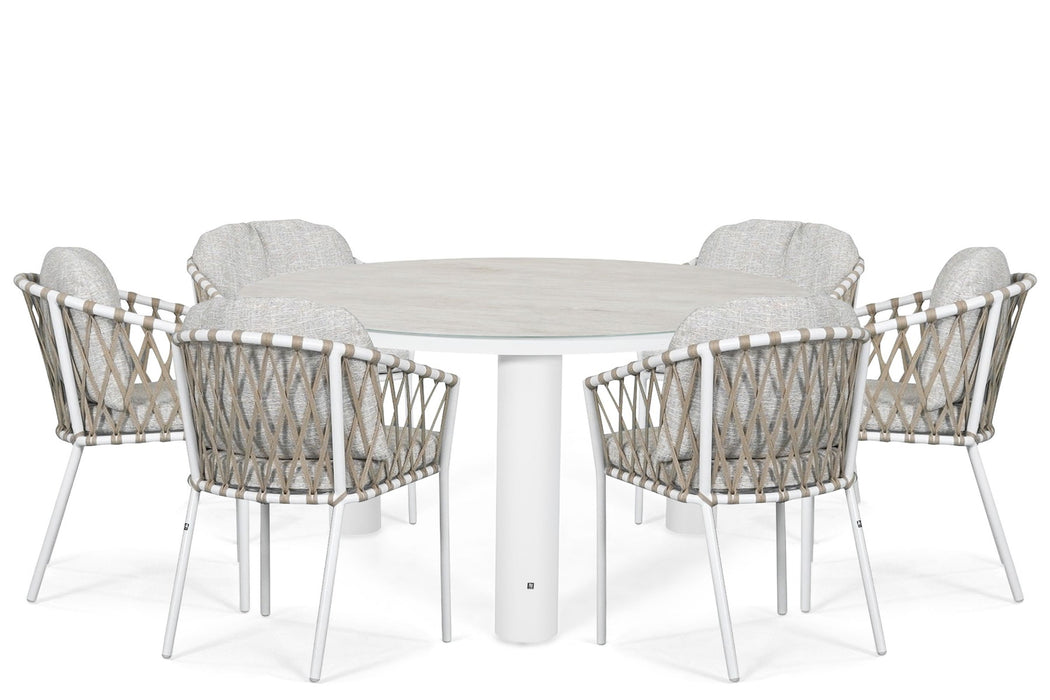 Lifestyle Morano/Arancia 150 cm dining tuinset 7-delig - 25827