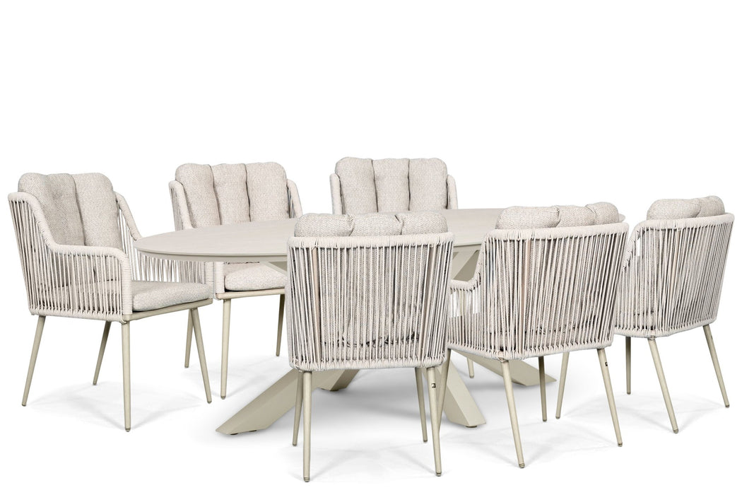 Lifestyle Tivoli/Lunea 240x120 cm dining tuinset 7-delig - 25872