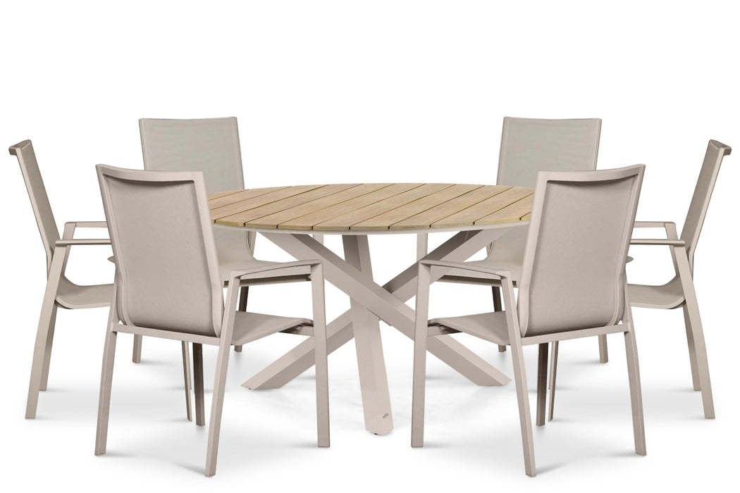 Lifestyle Ultimate/Ancona 150 cm dining tuinset 7-delig - 25583