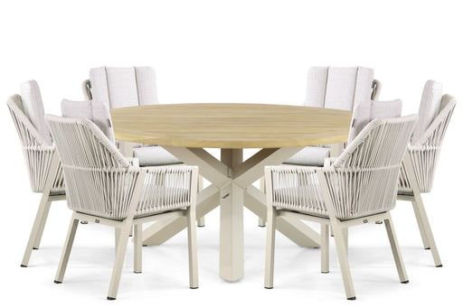 Lifestyle Verona/Rockville 160 cm dining tuinset 7-delig - 22907
