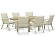 Osmen Midura/Diogo 240x120 cm dining tuinset 7-delig