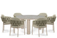 4 Seasons Outdoor Calma/Arancia 150 cm dining tuinset 7-delig