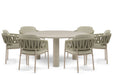4 Seasons Outdoor Calma/Trino 158 cm dining tuinset 7-delig