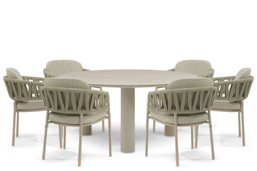 4 Seasons Outdoor Calma/Trino 158 cm dining tuinset 7-delig