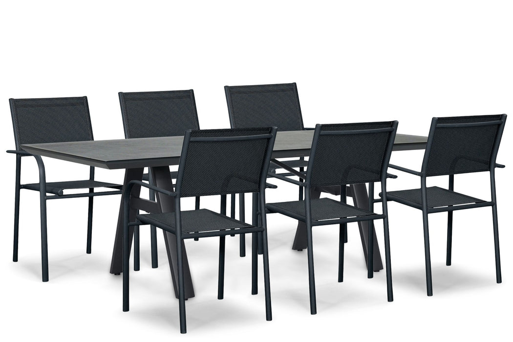 Presto Brentino/Monza 230x100 cm dining tuinset 7-delig