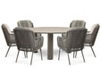 Santika Cayora/Trino 158 cm dining tuinset 7-delig