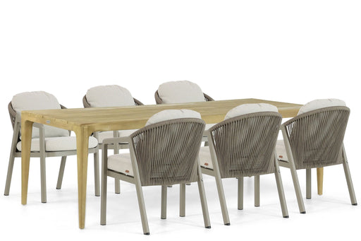 Santika Guss/Sentis 240 cm dining tuinset 7-delig